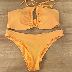 LIKE NEW H&M Orange Ribbed Bikini